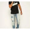 Men”s Converse Loose Alphabet Printing Short Sleeve Casual Black