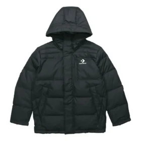 Men”s Converse Outdoor With Down Feather Jacket Black Men”s Converse Outdoor With Down Feather Jacket Black