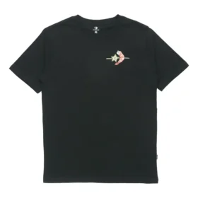 Men”s Converse Pattern Casual Sports Short Sleeve Black