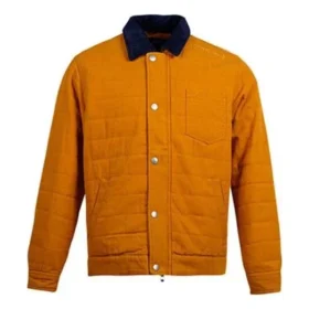 Men”s Converse Retro Casual Cargo Jacket Yellow Men”s Converse Retro Casual Cargo Jacket Yellow