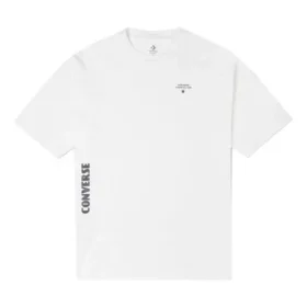 Men”s Converse Skate Loose Printing Sports Round Neck Short Sleeve White Men”s Converse Skate Loose Printing Sports Round Neck Short Sleeve White