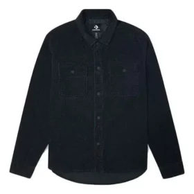Men”s Converse Sports Cargo corduroy Shirt Jacket Black Men”s Converse Sports Cargo corduroy Shirt Jacket Black