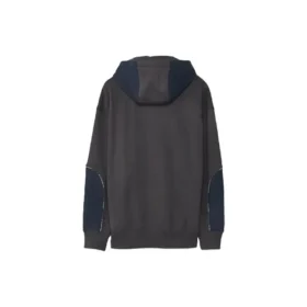 Men”s Converse x Paria Farzaneh Crossover Splicing Hooded Zipper Jacket Blue Men”s Converse x Paria Farzaneh Crossover Splicing Hooded Zipper Jacket Blue