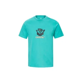 Men”s Converse x Scooby Doo Crossover Cartoon Short Sleeve Blue Men”s Converse x Scooby Doo Crossover Cartoon Short Sleeve Blue