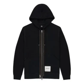 Men”s Converse x Slam Jam Crossover Back Logo Sports Hooded Jacket Black Men”s Converse x Slam Jam Crossover Back Logo Sports Hooded Jacket Black