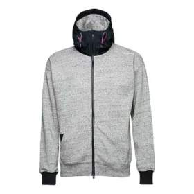 Mixed Media Full Zip Sweatshirt Asia Sizing “Grey”