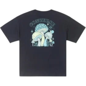 Mushroom Graphic T-Shirt Asia Sizing “Black Teal”