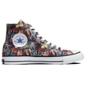 One Piece x Converse Chuck Taylor All Star 100 PT HI Canvas Shoes Multicolor