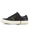 One Star OX Shoes “Black/White” Leather