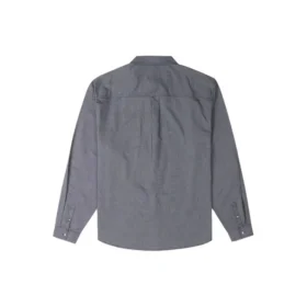 Oxford Button Up Shirt Asia Sizing “Grey Blue”