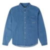 Oxford Long Sleeve Denim Shirt Asia Sizing “Indigo Blue”