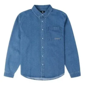 Oxford Long Sleeve Denim Shirt Asia Sizing “Indigo Blue”