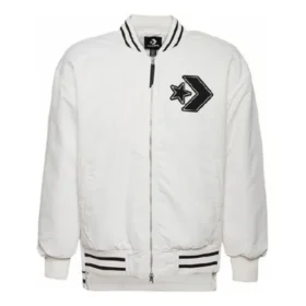 Padded Bomber Asia Sizing “White Black”