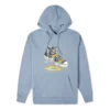 Paint Drip Graphic Pullover Hoodie Asia Sizing “Vintage Blue”