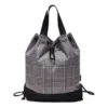 Plaid Bucket Bag “Grey”