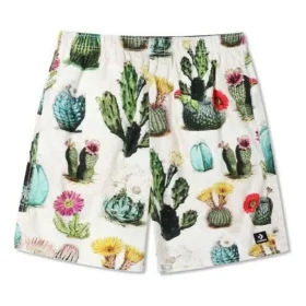 Plant Print Resort Short Asia Sizing “Desert Sand Cactus Multi”