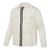Pocket Woven Long Sleeves Jacket Asia Sizing “White”