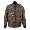 Printed Camo Mid Stand Collar Down Jacket Asia Sizing “Camo Green”