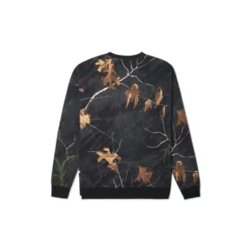 Realtree Printed Crew Neck Sweatshirt Asia Sizing “Black”