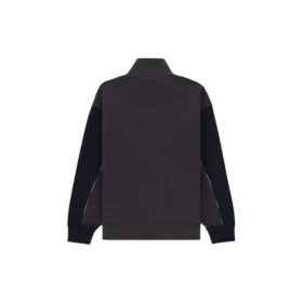 Reflective Strip Stand Collar Jacket Purple