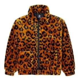 Retro Leopard print Loose Jacket Couple Style Asia Sizing “Brown”