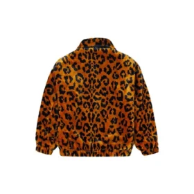 Retro Leopard print Loose Jacket Couple Style Asia Sizing “Brown”