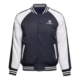 Reversible Baseball Jacket Asia Sizing “Black White”