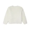 Reversible Solid Color Sports Hoodless Padded Clothes Milk White