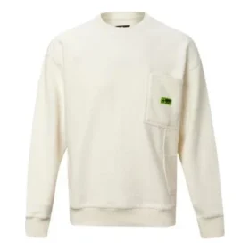 Round-neck Long-sleeve Sweater Men White