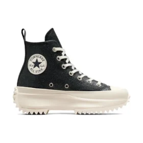 Run Star Hike Leather High Top “Sparkly Black”