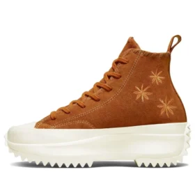 Run Star Hike Platform High “Embroidered Floral – Amber”