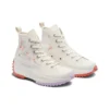 Run Star Hike Platform High “Embroidered Floral – Egret”