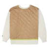 Shapes Quilted Crew Sweatshirt Asia Sizing “Beige”