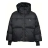 Short Down Fill Puffer Hooded Jacket Asia Sizing “Black”