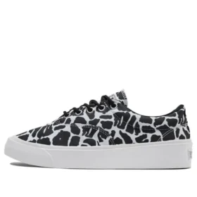 Skidgrip Stylish Low Top Casual Canvas Shoes Black Gray Printing “Black Gray”
