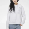 Small logo Long-sleeve Hooded Sweater White