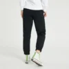 Solid Color Lacing Bundle Feet Sports Pants/Trousers/Joggers Dark Black