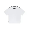 Solid Color Loose Round Neck Short Sleeve Couple Style White