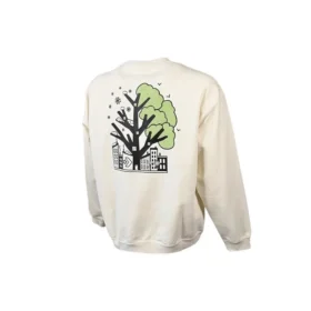 Spring Up Graphic Crew Sweatshirt Asia Sizing “Egret”