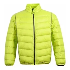 Stand Collar Light Puffer Jacket Asia Sizing “Fluorescent Green”