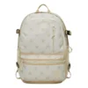 Straight Edge Printed Backpack “Egret”