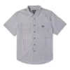 Striped Woven Carpenter Button Down Asia Sizing “Grey”