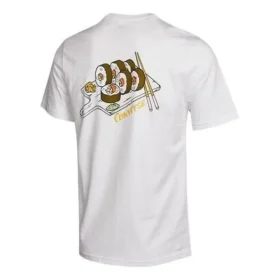 Sushi Graphic Short Sleeve Pocket T-Shirt Asia Sizing “White”