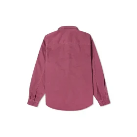 Twill Long Sleeve Button Down Asia Sizing “Berry”