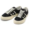 Unisex Star & Bars Suede Low-Top Sneakers Black