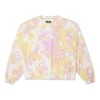 Washed Floral Cotton Crew Neck Shirt Asia Sizing “Pink”