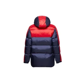 Winter Down Fill Puffer Jacket Asia Sizing “Navy Red”