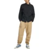 Woven Long Sleeve Button Down Shirt Asia Sizing “Black”